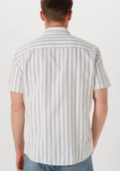 groene selected homme casual overhemd slhreg-sun shirt ss noos