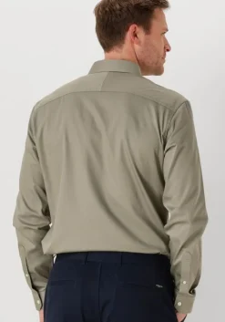 groene selected homme klassiek overhemd slhslim-performance shirt ls noos