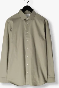 groene selected homme klassiek overhemd slhslim-performance shirt ls noos