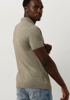 groene selected homme polo slhberg ss knit polo noos