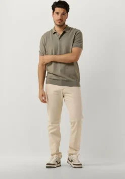 groene selected homme polo slhberg ss knit polo noos