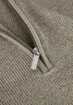 groene selected homme trui slhrodney ls high neck half zip