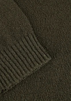 groene selected homme trui slhloop ls knit crew neck