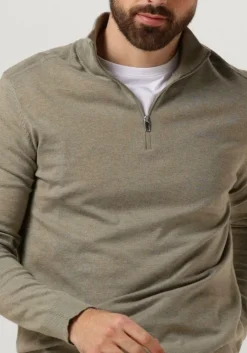 groene selected homme trui slhberg half zip cardigan noos