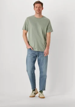 groene selected homme t-shirt slhaspen ss o-neck tee noos