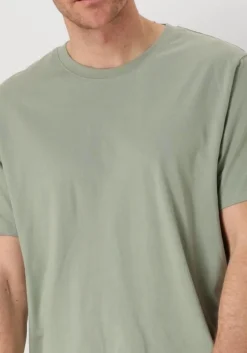 groene selected homme t-shirt slhaspen ss o-neck tee noos