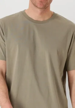 groene selected homme t-shirt slhaspen ss o-neck tee noos