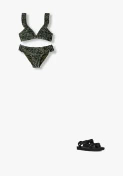 groene shiwi bikini's bella bikini set mixed animal