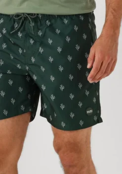groene shiwi zwembroeken men mike swim shorts 7 inch sketched coral