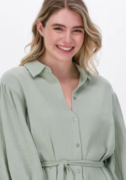 groene simple maxi jurk evin