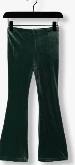 groene sproet & sprout flared broek flare pants velvet
