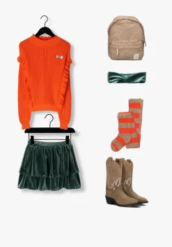 groene sproet & sprout minirok skirt velvet