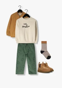 groene sproet & sprout straight leg jeans denim pants green