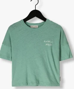 groene sproet & sprout t-shirt linen t-shirt botanical green