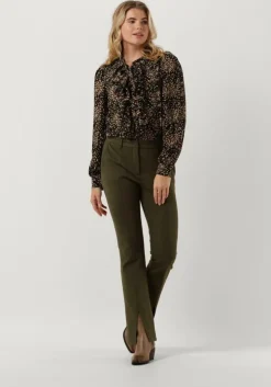 groene summum flared broek trousers punto milano