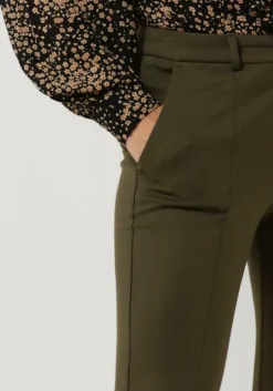 groene summum flared broek trousers punto milano
