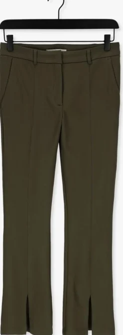 groene summum flared broek trousers punto milano