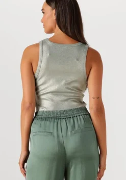 groene summum top rib tanktop cotton rib