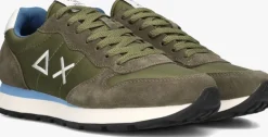 groene sun68 lage sneakers tom solid