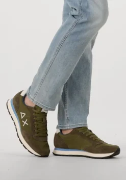 groene sun68 lage sneakers tom solid