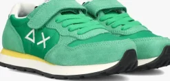 groene sun68 lage sneakers boys tom solid