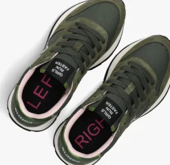 groene sun68 lage sneakers ally solid nylon