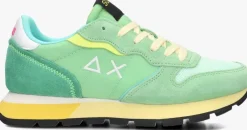 groene sun68 lage sneakers ally color explosion