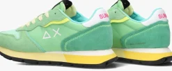 groene sun68 lage sneakers ally color explosion