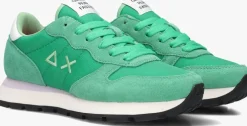 groene sun68 lage sneakers ally solid nylon