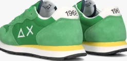 groene sun68 lage sneakers boys tom solid
