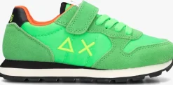 groene sun68 lage sneakers boys tom solid