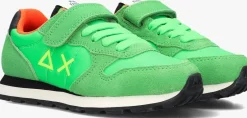groene sun68 lage sneakers boys tom solid