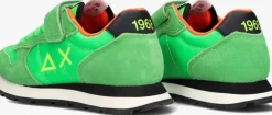 groene sun68 lage sneakers boys tom solid