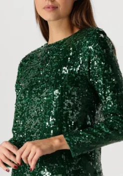 groene suncoo mini jurk carlota glitter