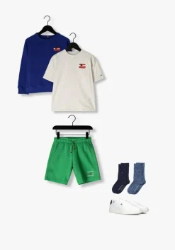 groene tommy hilfiger korte broek tommy flag hilfiger sweatshort