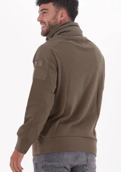 groene tommy hilfiger sweater cotton touch mix media