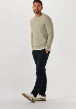 groene tommy hilfiger trui essential structure crew neck