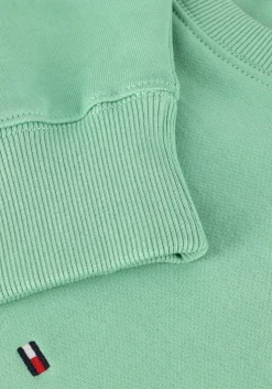 groene tommy hilfiger trui essential terry crewneck