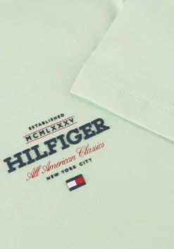 groene tommy hilfiger t-shirt monotype all american tee