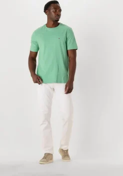 groene tommy hilfiger t-shirt ess seasonal reg fit solid tee