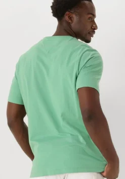 groene tommy hilfiger t-shirt ess seasonal reg fit solid tee