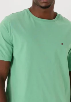 groene tommy hilfiger t-shirt ess seasonal reg fit solid tee