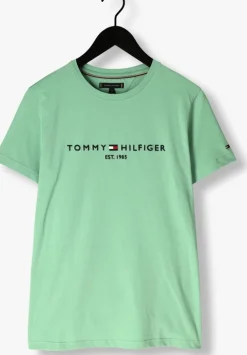 groene tommy hilfiger t-shirt tommy logo tee