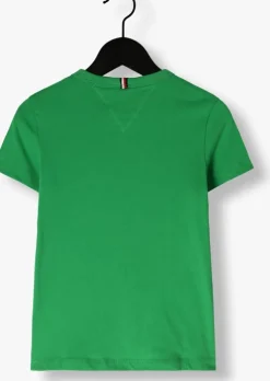 groene tommy hilfiger t-shirt hilfiger palm print tee ss