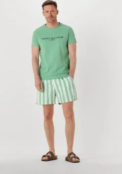 groene tommy hilfiger zwembroeken medium drawstring print