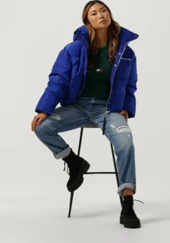 groene tommy jeans trui sweaters half zipp