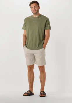 groene tommy jeans t-shirt tjm rlx linear logo tee