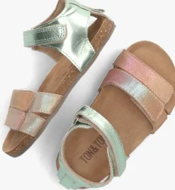 groene ton & ton sandalen rayna
