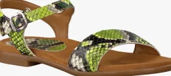 groene unisa platte sandalen lirita