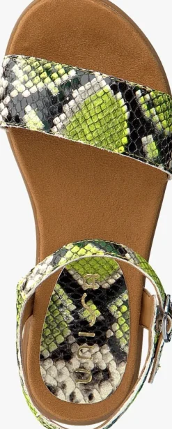 groene unisa platte sandalen lirita